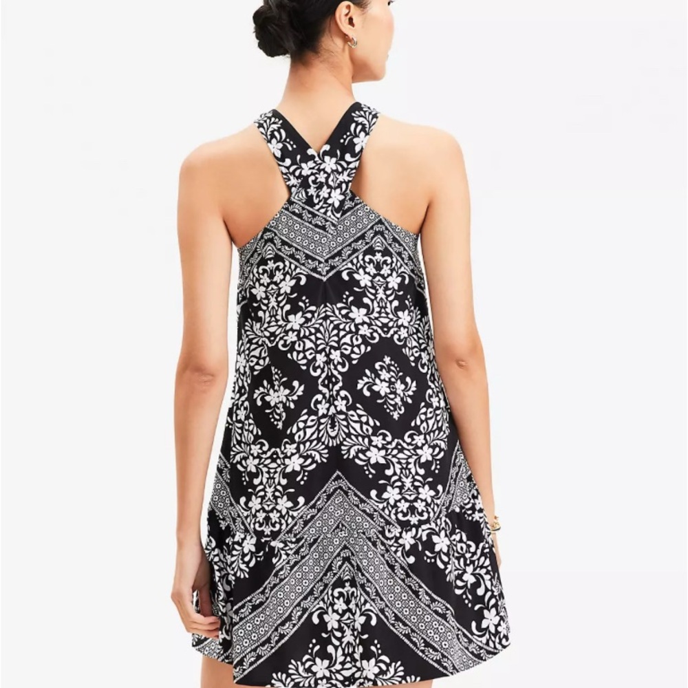 NWT Loft Black and White Women's Dress - Picture 3 of 5